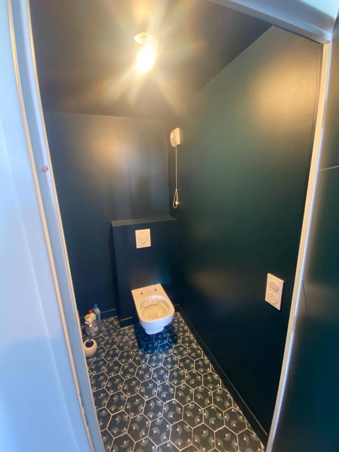 WC – carrelage & peinture